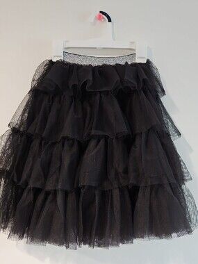 Cotton On Kids Tiered Tulle Black Skirt